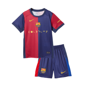 Barcelona Home Kids Soccer Jerseys Kit 2024/25 - COLDPLAY