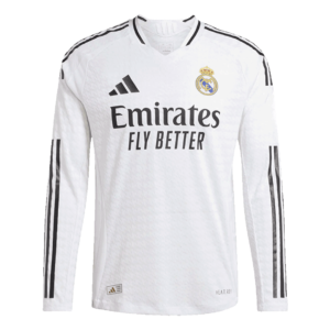 Authentic Real Madrid Home Long Sleeve Soccer Jersey 2024/25