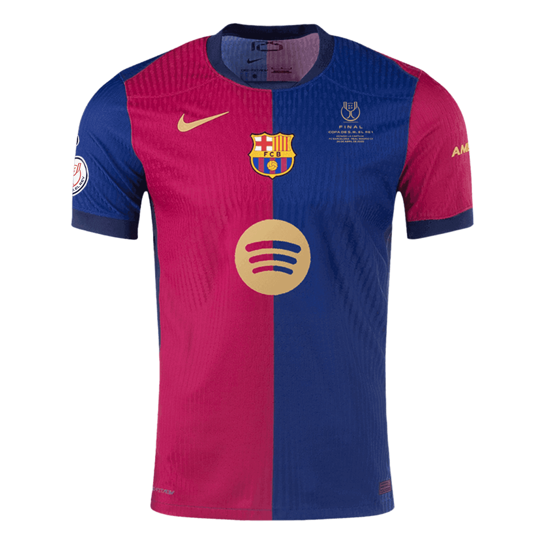 Barcelona Home Authentic Soccer Jersey 2024/25 - Copa del Rey Final