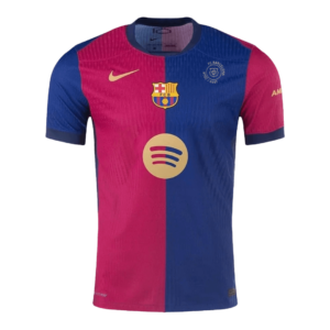 Barcelona Home Authentic Soccer Jersey 2024/25 - 125th Anniversary(Spotify Logo Without Text)